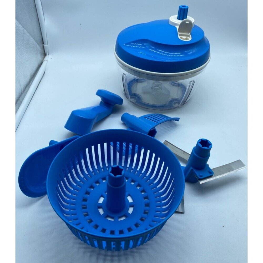 Tupperware Quick Chef Pro System Blue with Box - Picture 11 of 11
